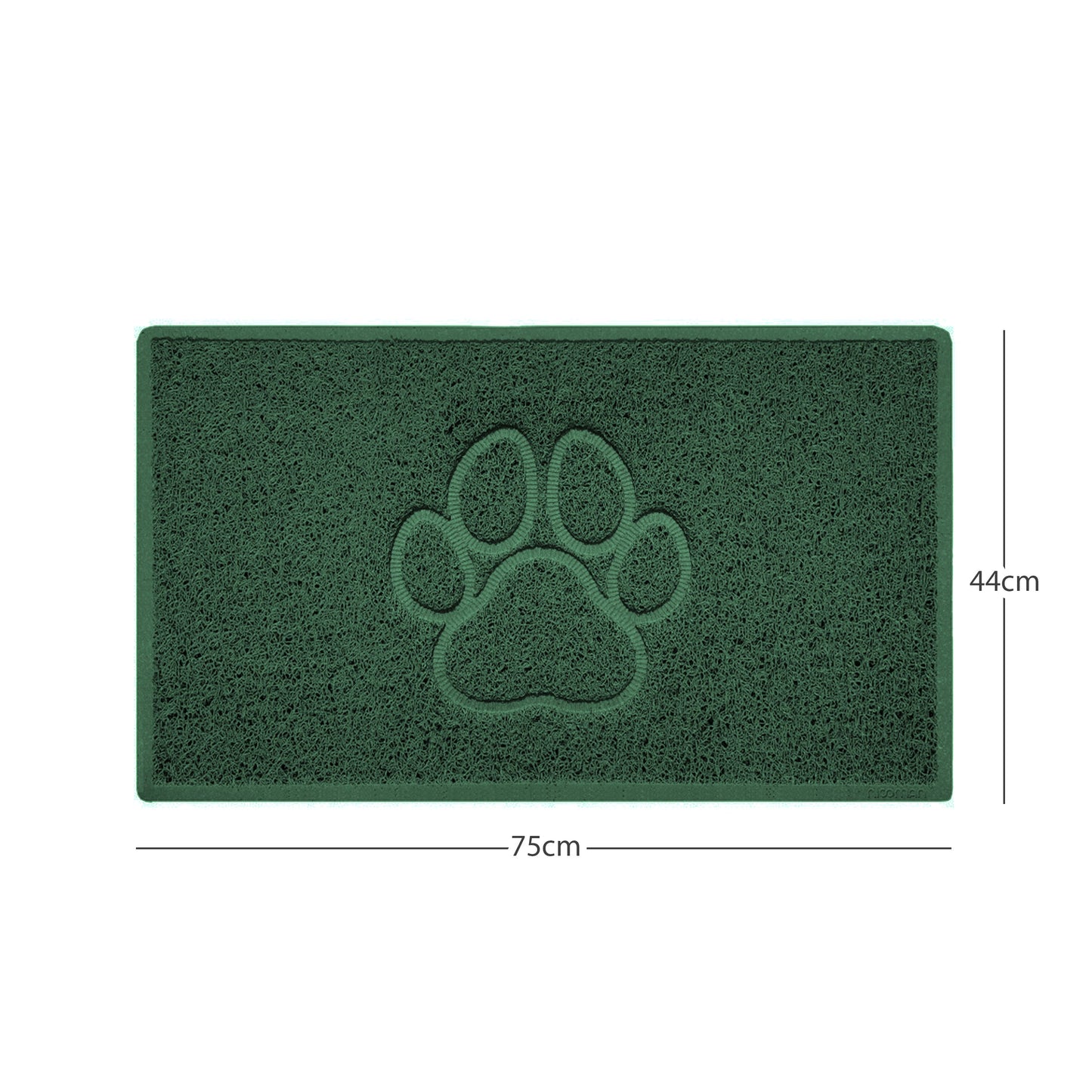 "Paw Print" Embossed Loofah Textured Spaghetti Door Mat
