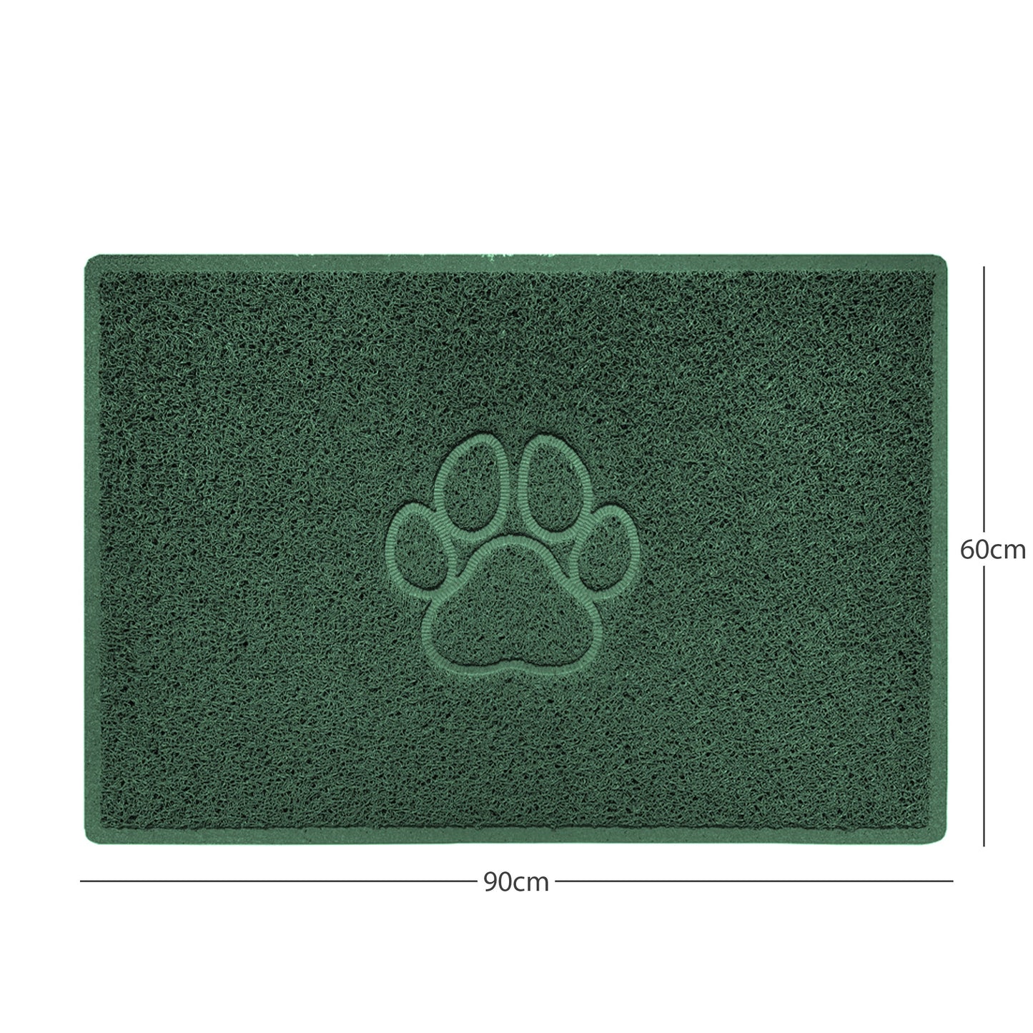 "Paw Print" Embossed Loofah Textured Spaghetti Door Mat