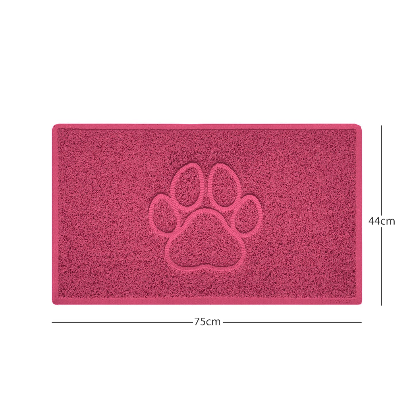 "Paw Print" Embossed Loofah Textured Spaghetti Door Mat