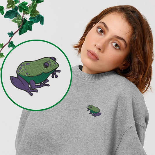 Frog Embroidered Hoodie (Unisex)