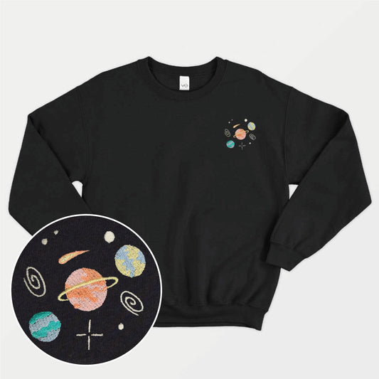 Planets Embroidered Sweatshirt (Unisex)