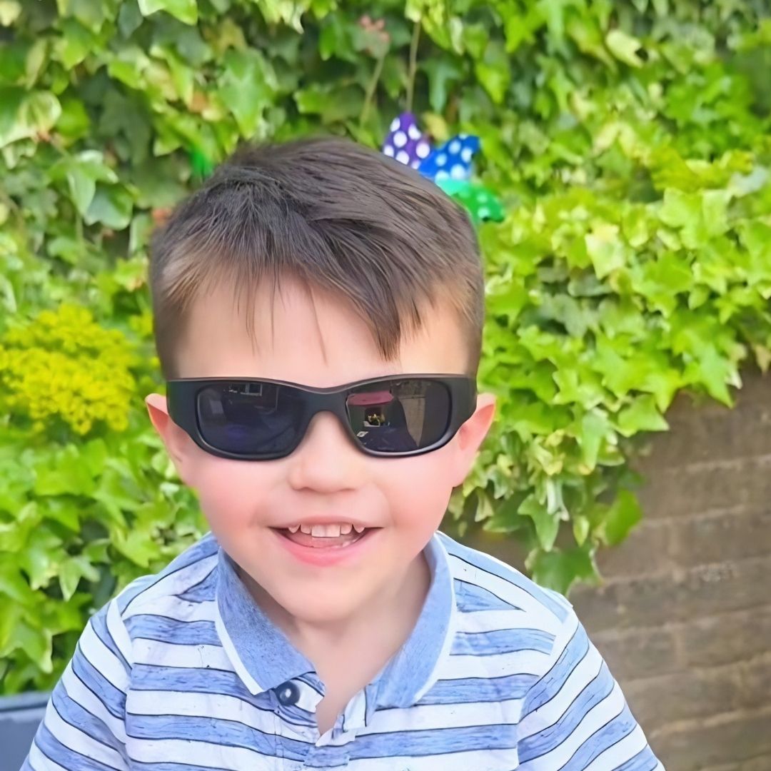 Jet Black Kids Sunglasses | Polarised Lens | Classic Fit | 6-12 Years