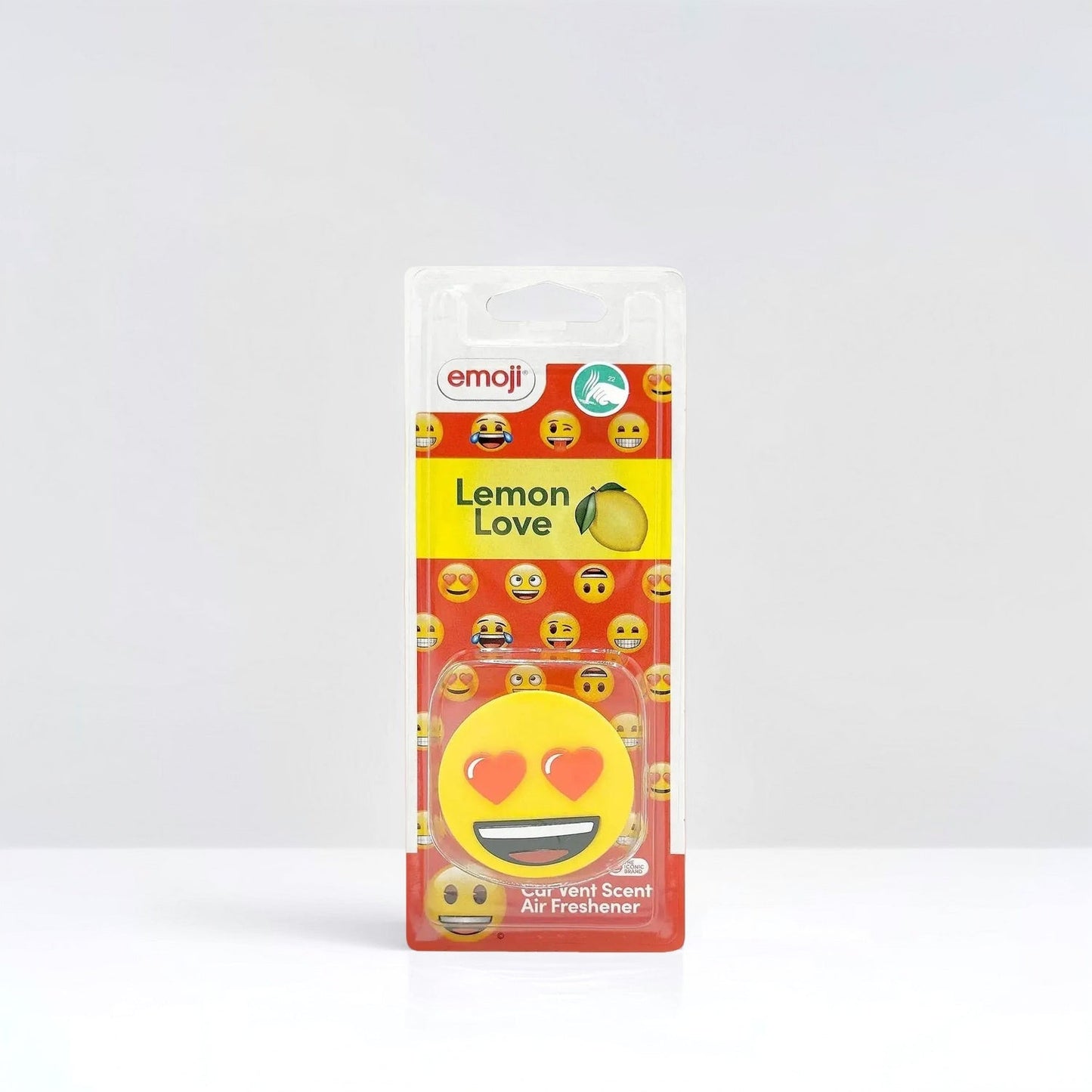 Emoji® Heart Eyes Vent Clip Car Air Freshener - Lemon Love Scent
