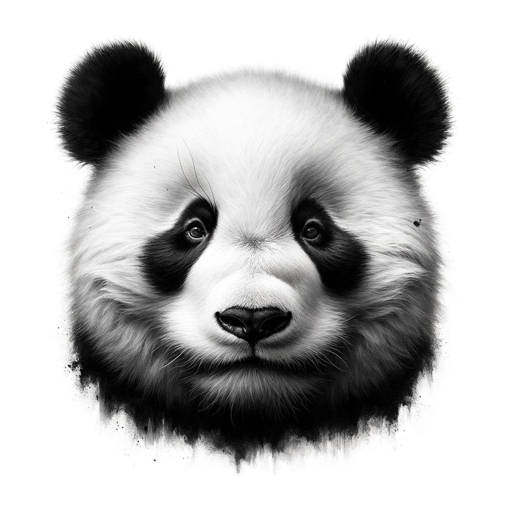 Emotive Panda: Captured Grace Cotton Cushion
