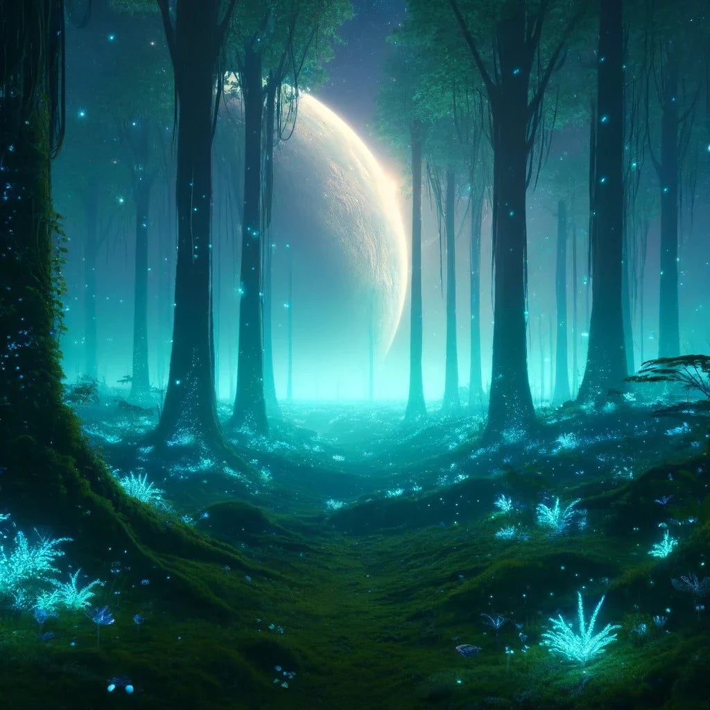 Enchanted Alien Forest Canvas