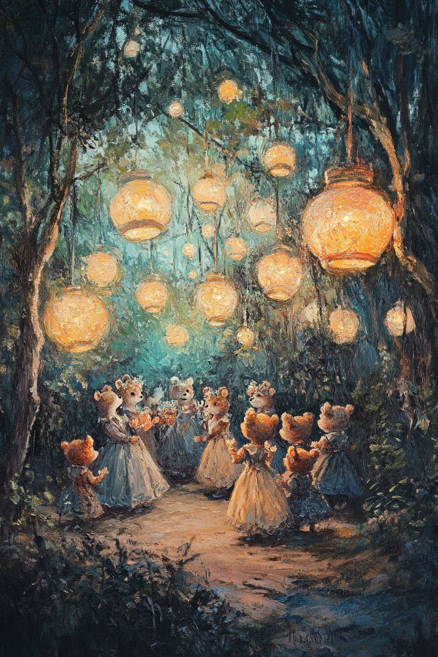 Enchanted Bear Ball Canvas