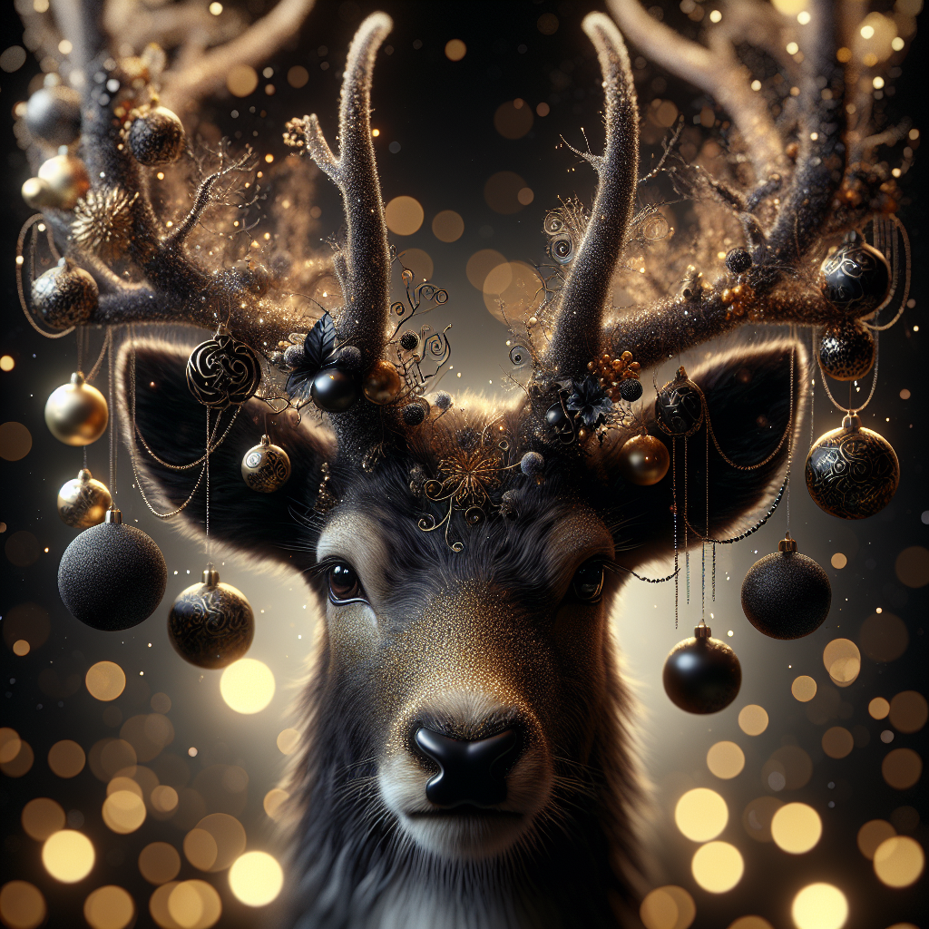 Enchanted Christmas Reindeer Canvas