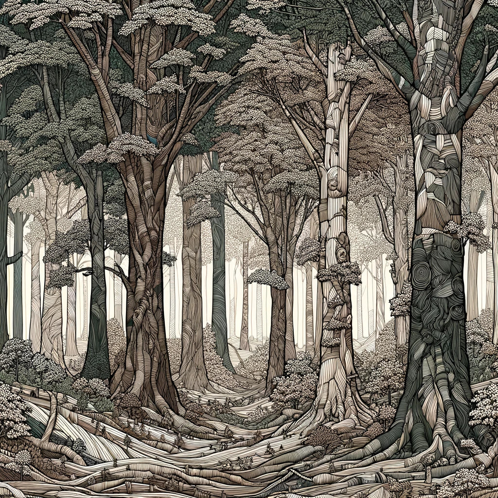 Enchanted Forest Whispers Cotton Cushion