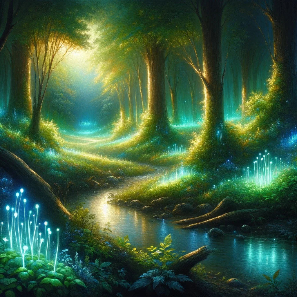 Enchanted Glade Forest Cotton Cushion