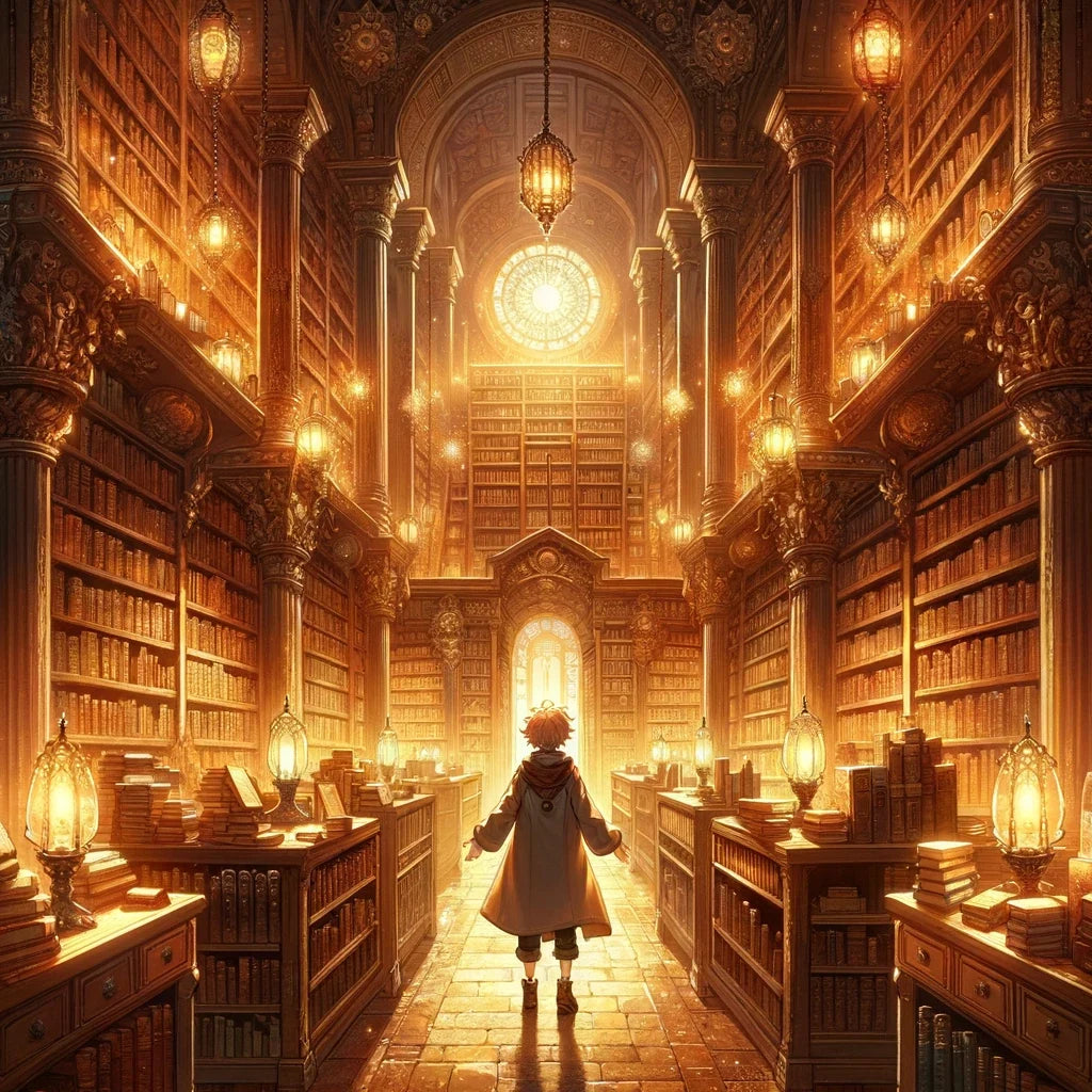 Enchanted Library of Wonders Canvas