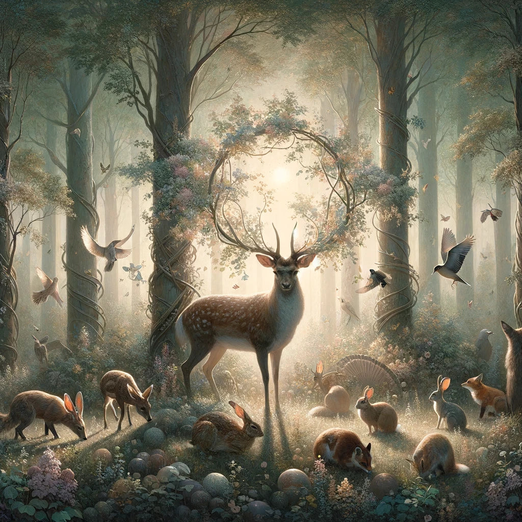 Enchanted Nature Cotton Cushion