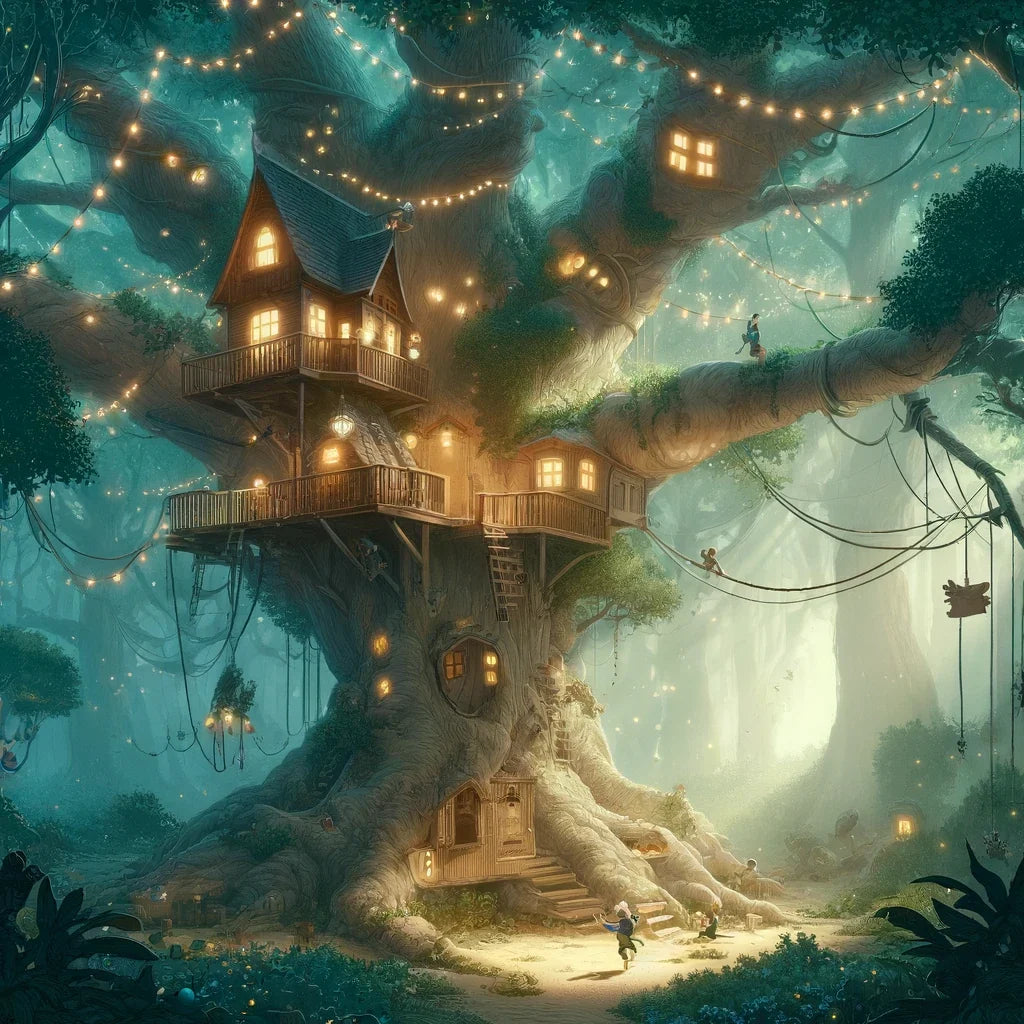 Enchanted Treehouse Canvas