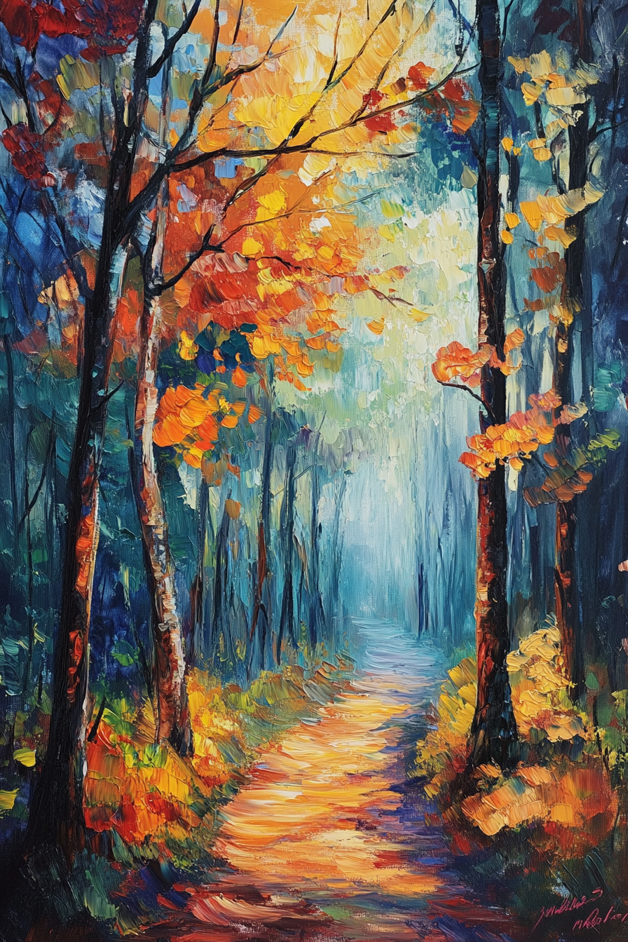 Enchanted Woodland Path Canvas