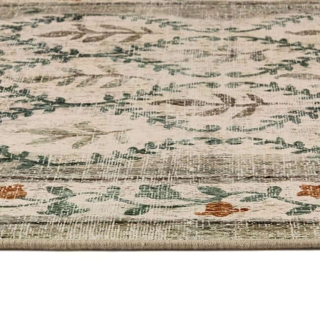 Eco-Washable Cream Rug Botanicals Design