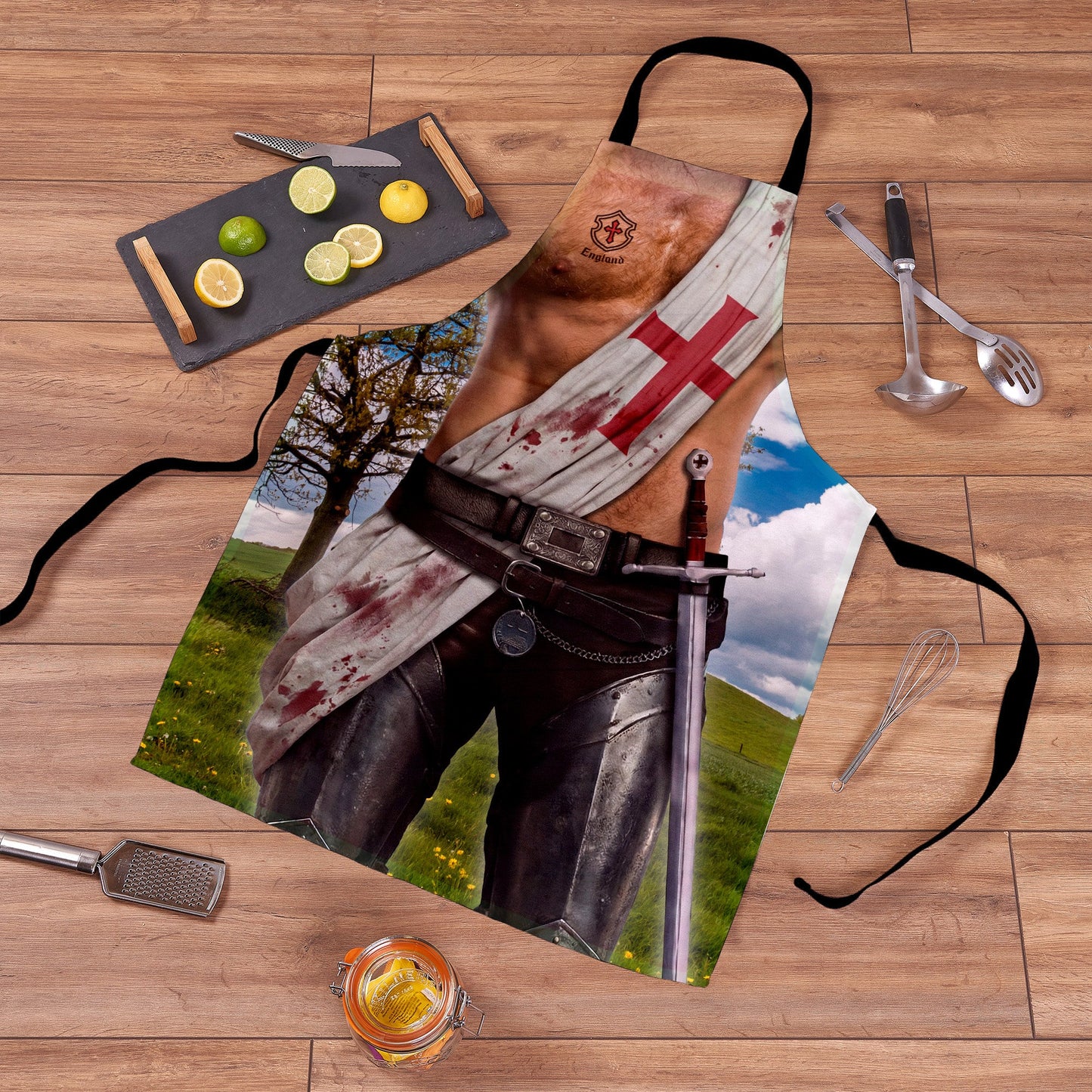 England Crusader - Novelty - Water-Resistant Adults Apron