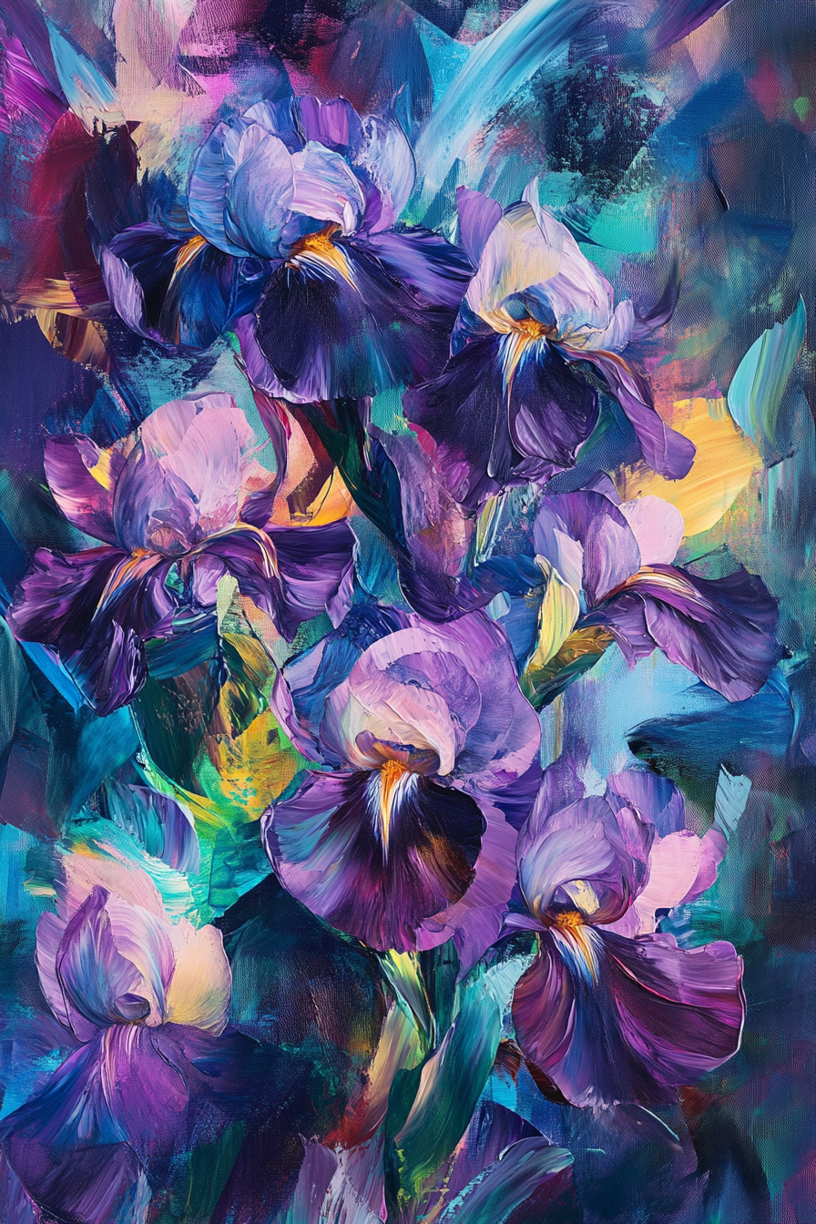 Enigmatic Iris Canvas