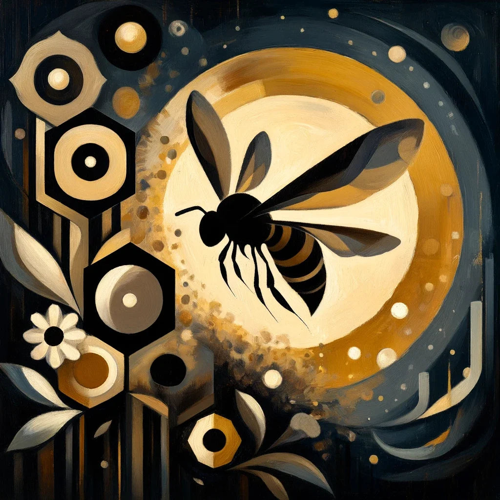 Epochs of Nectar Bee Canvas