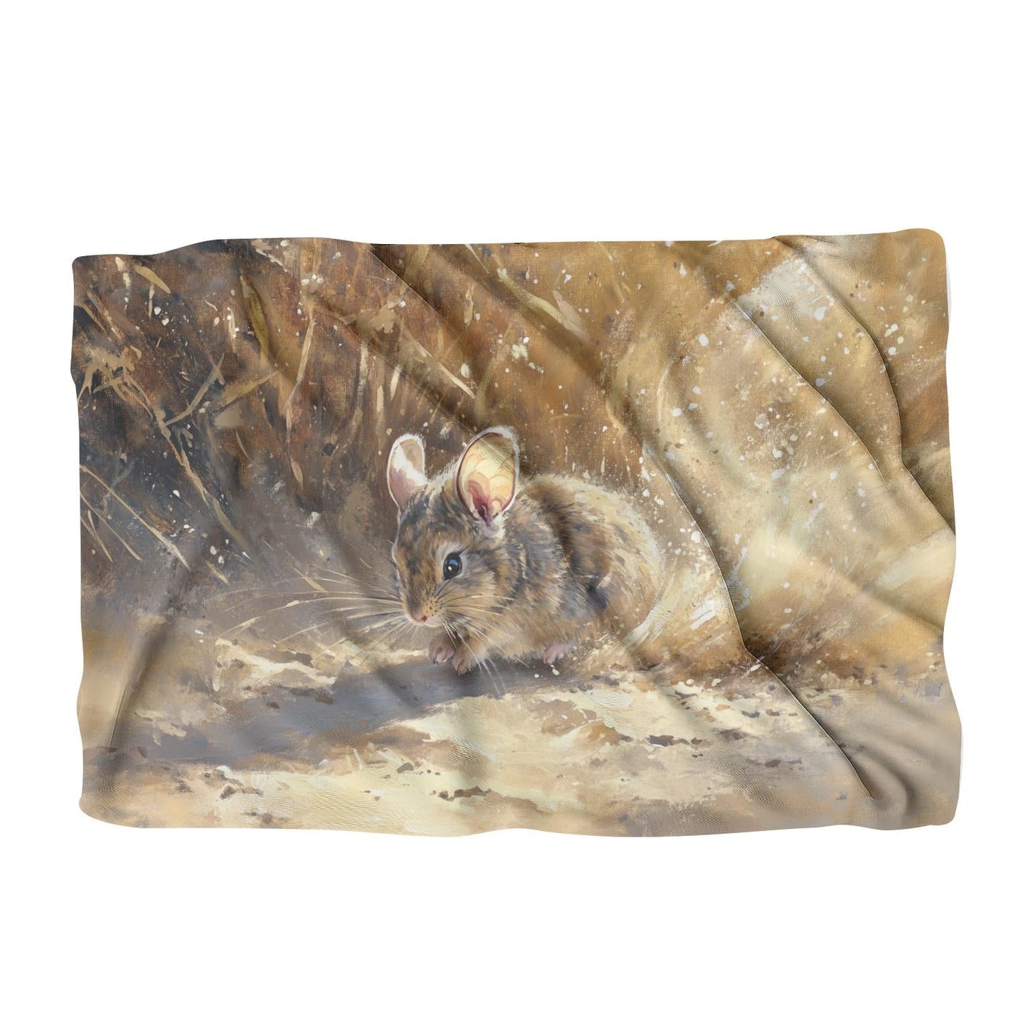 Chinchilla in Sunlit Blanket