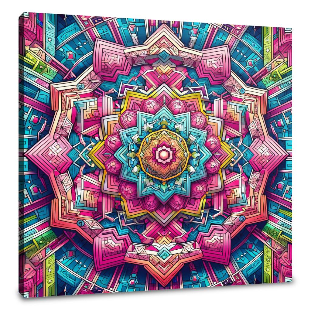 Labyrinthine Vibrance Canvas