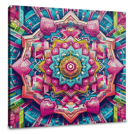 Labyrinthine Vibrance Canvas
