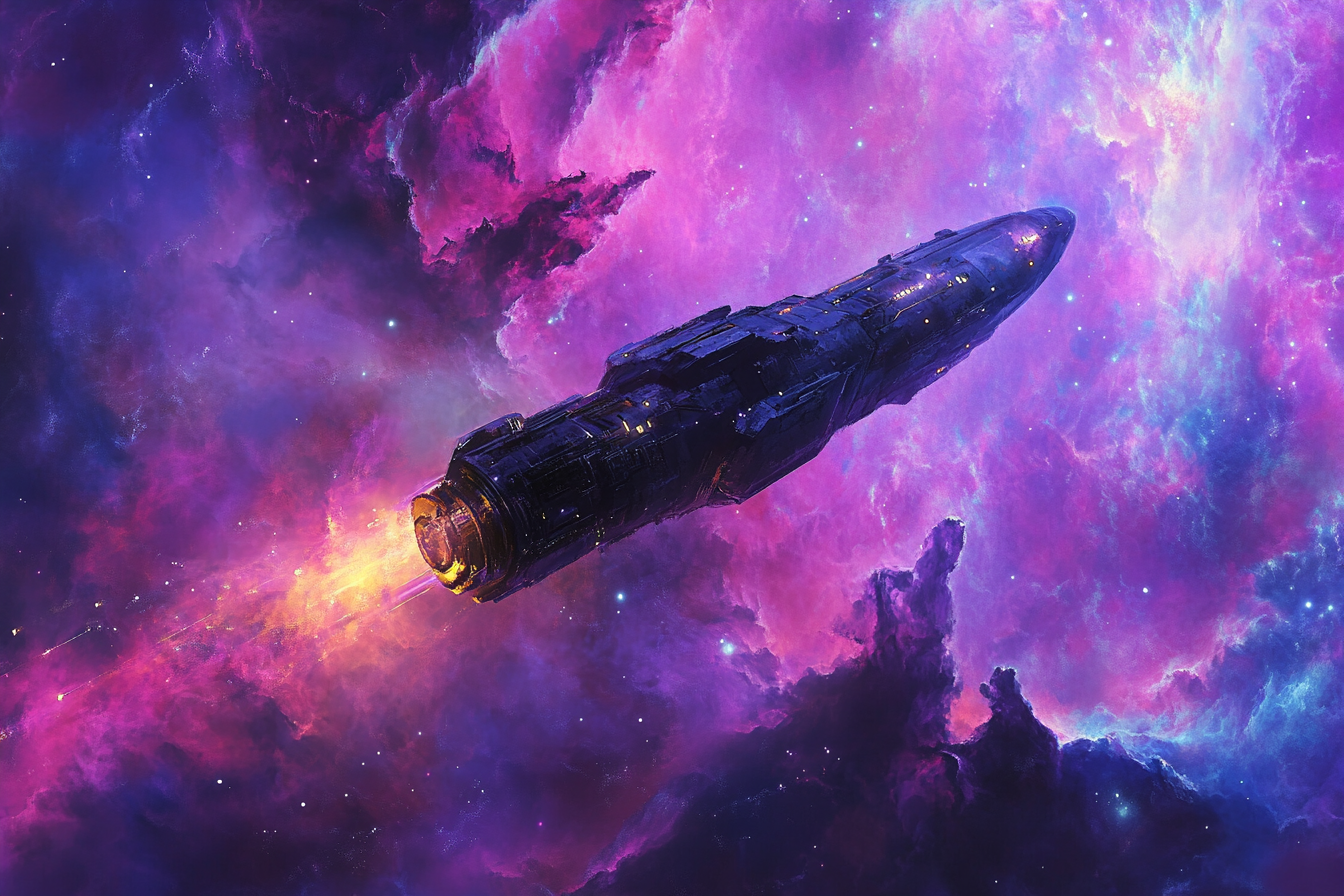 Escape Capsule Nebula Canvas