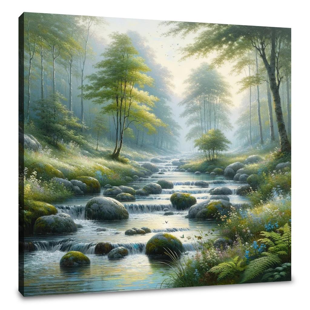 Tranquil Stream Canvas