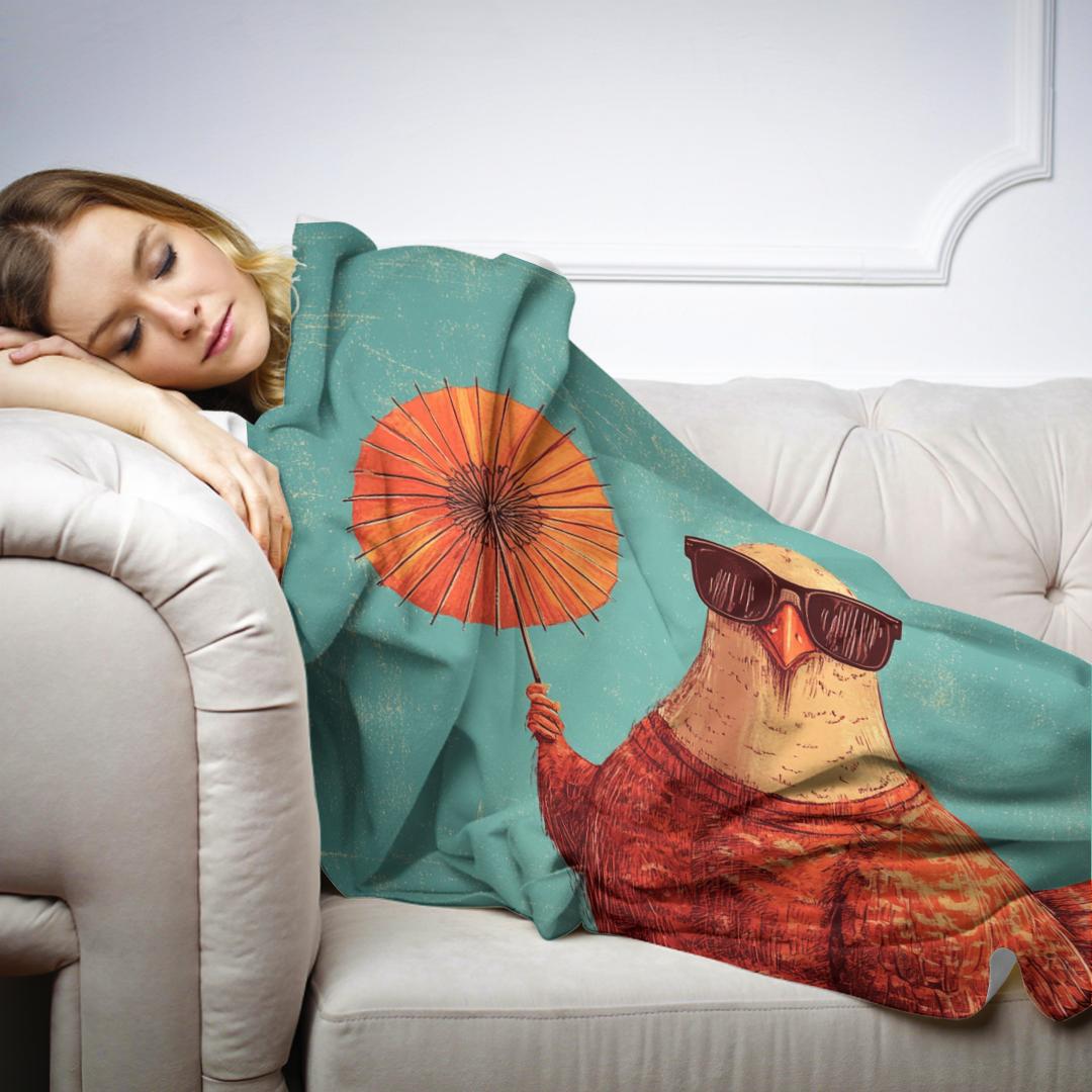 Turkey on the Grill Blanket