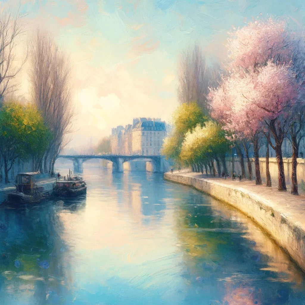 Eternal Elegance of Paris Seine Canvas