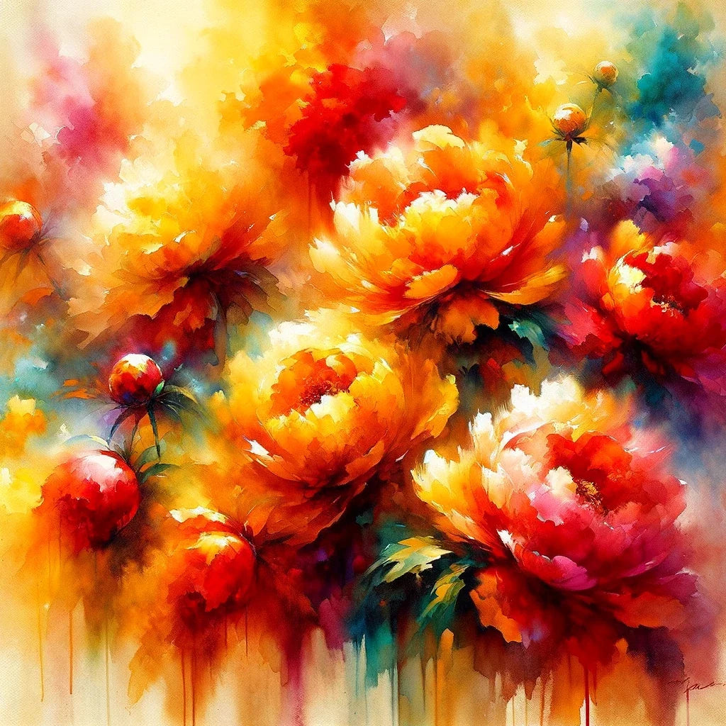 Eternal Peony Canvas