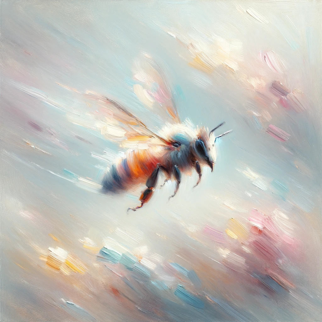 Ethereal Bee Flight Canvas