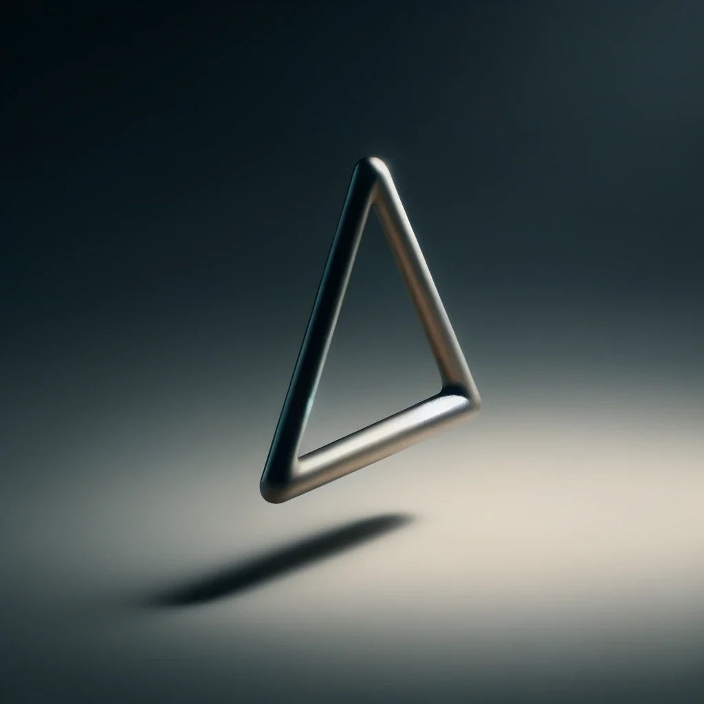 Ethereal Triangle Canvas