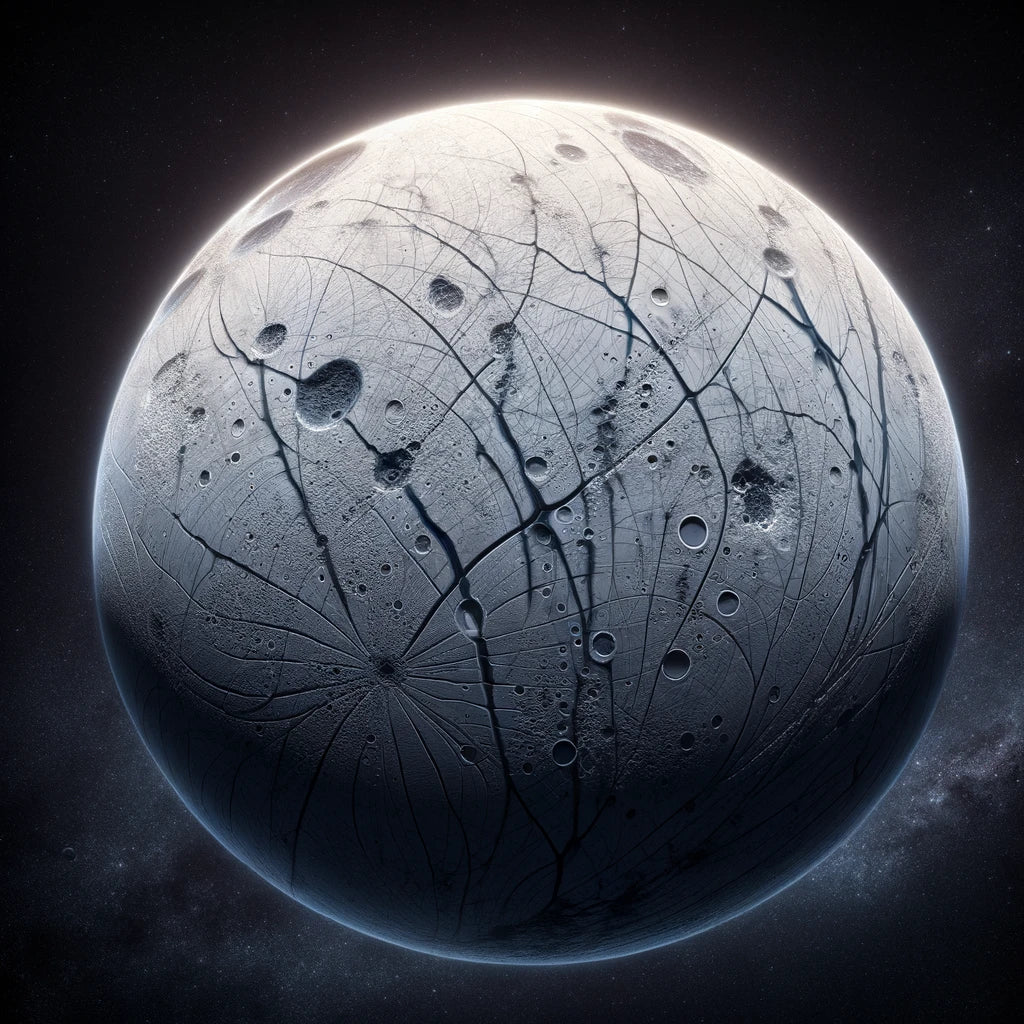 Europa's Subsurface Mystery Cotton Cushion