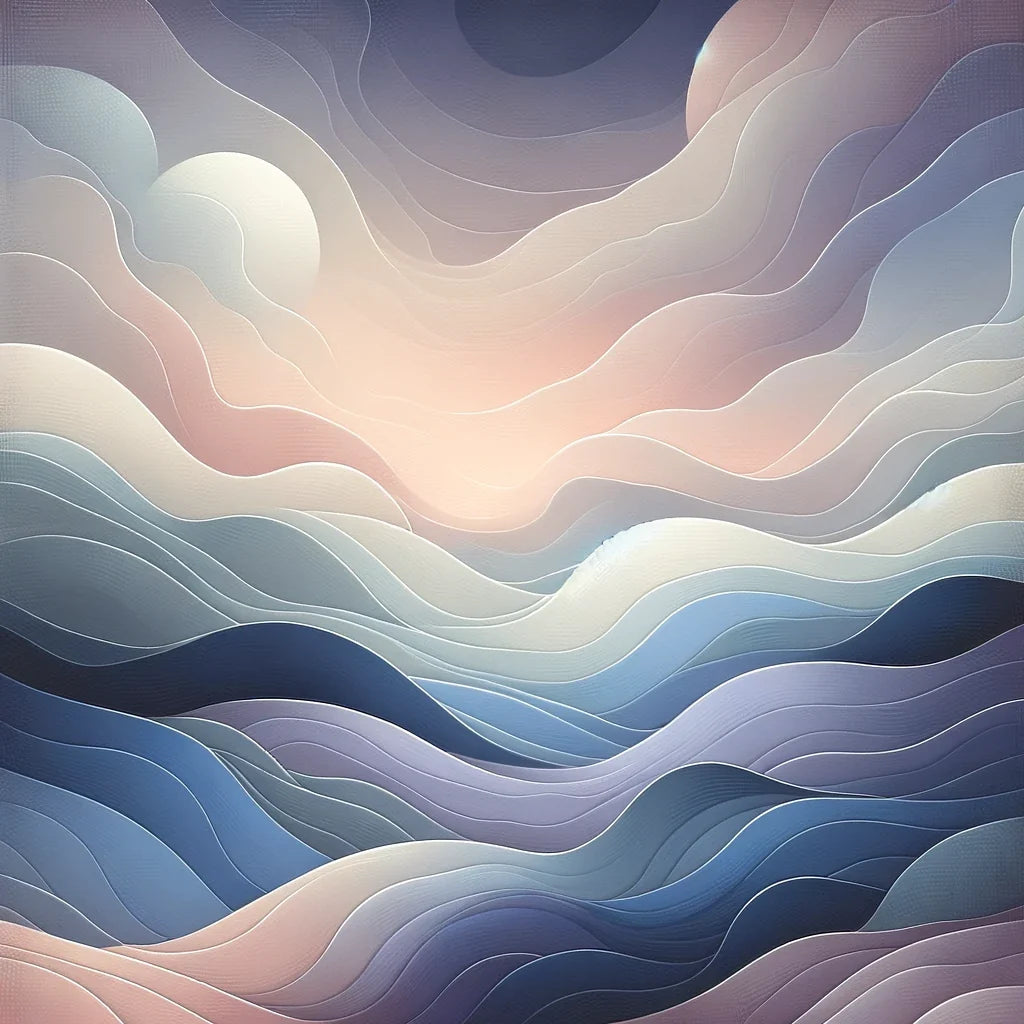 Evening Calm Abstract Canvas