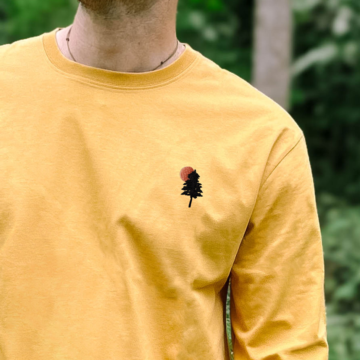 Evergreen Embroidered Long Sleeve T-Shirt (Unisex)