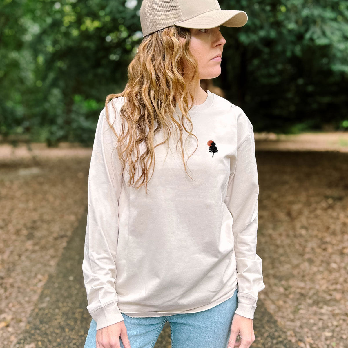 Evergreen Embroidered Long Sleeve T-Shirt (Unisex)