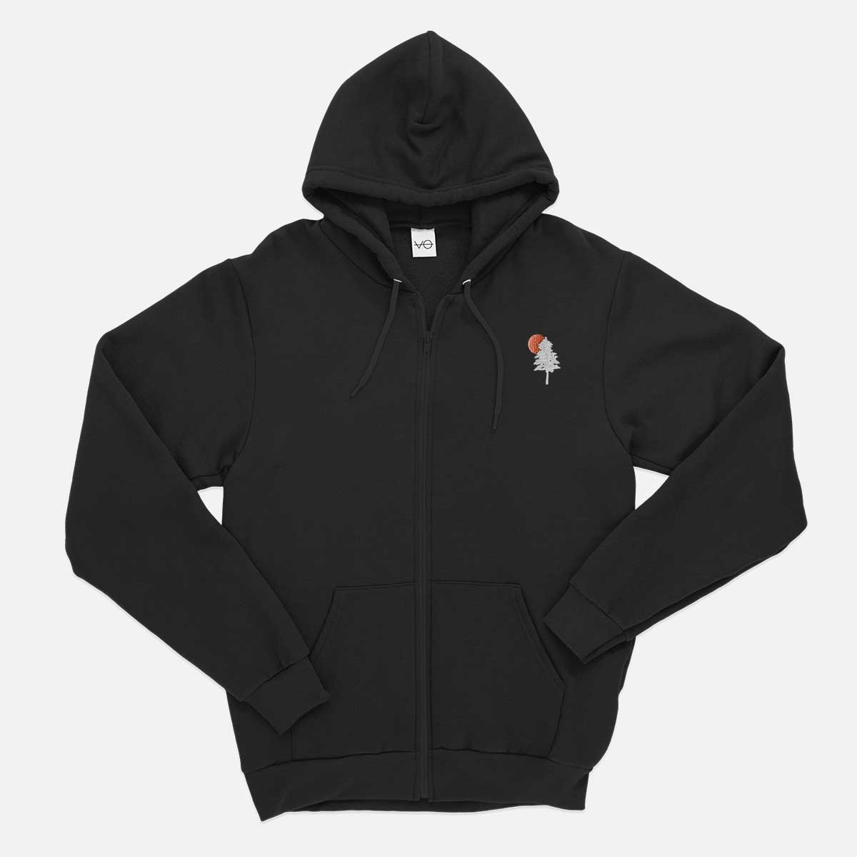 Evergreen Embroidered Zip Up Hoodie (Unisex)
