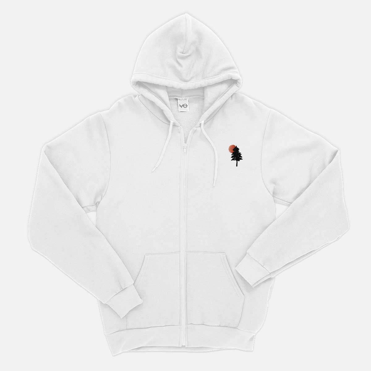 Evergreen Embroidered Zip Up Hoodie (Unisex)