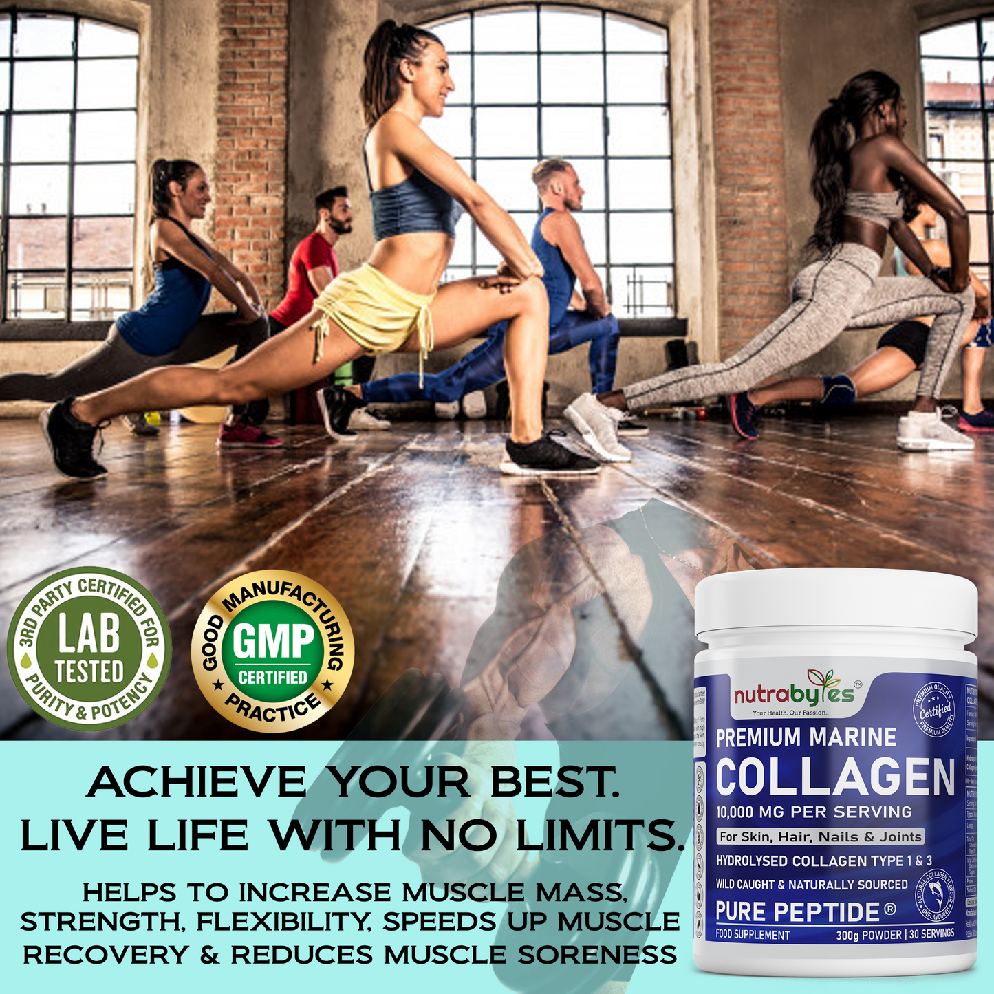 Premium Marine Collagen Powder Supplement 10,000 mg