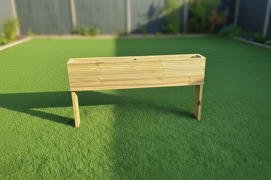 Extra deep 60cm high Raised wooden decking planter