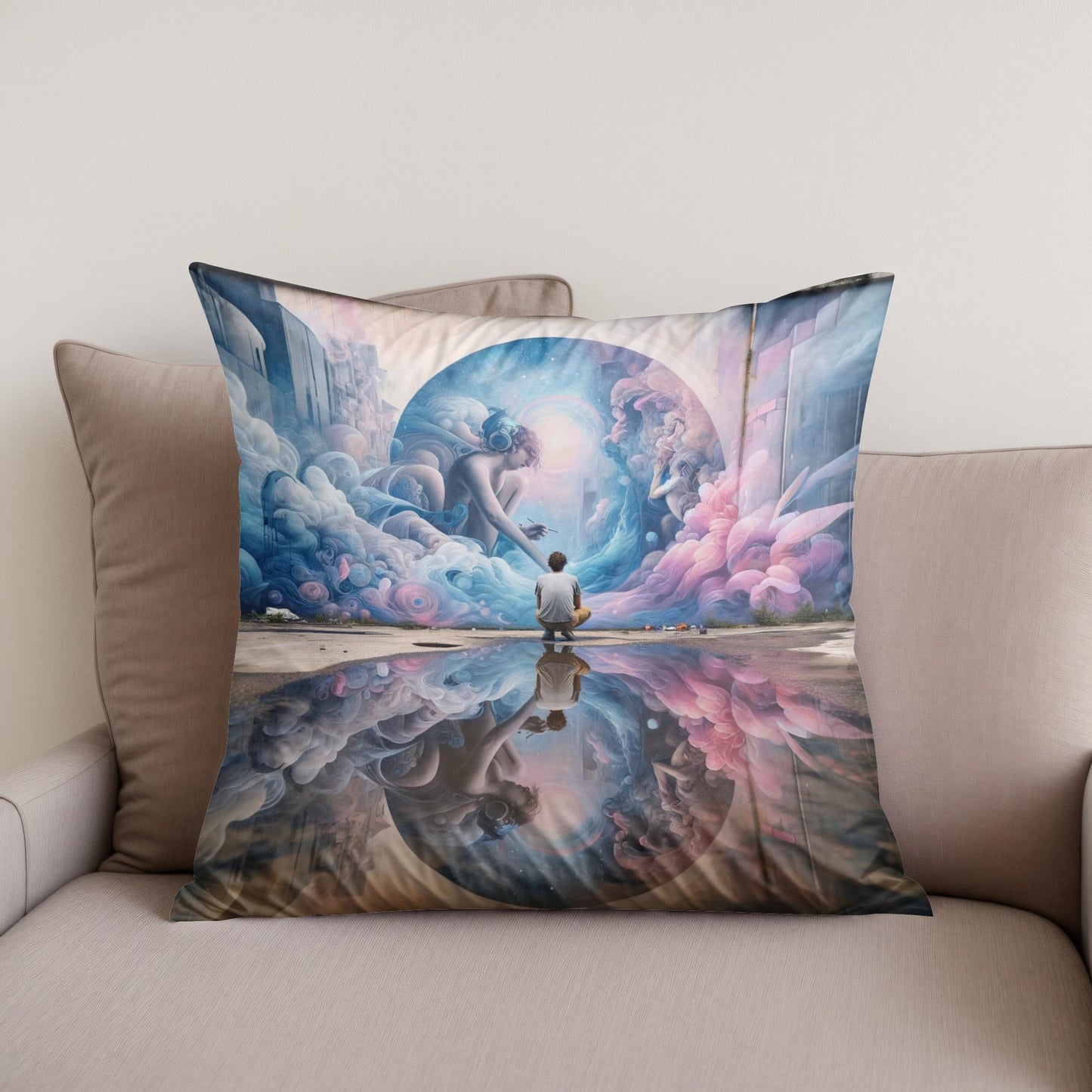 Reflections of Creativity Cotton Cushion