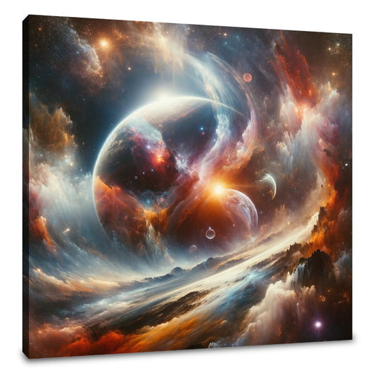 Cosmic Abstraction Canvas