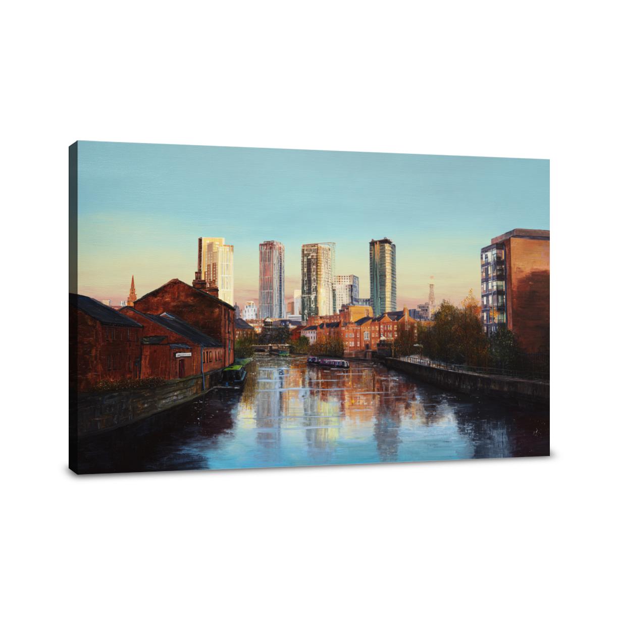 Leeds Evening Reflections Canvas