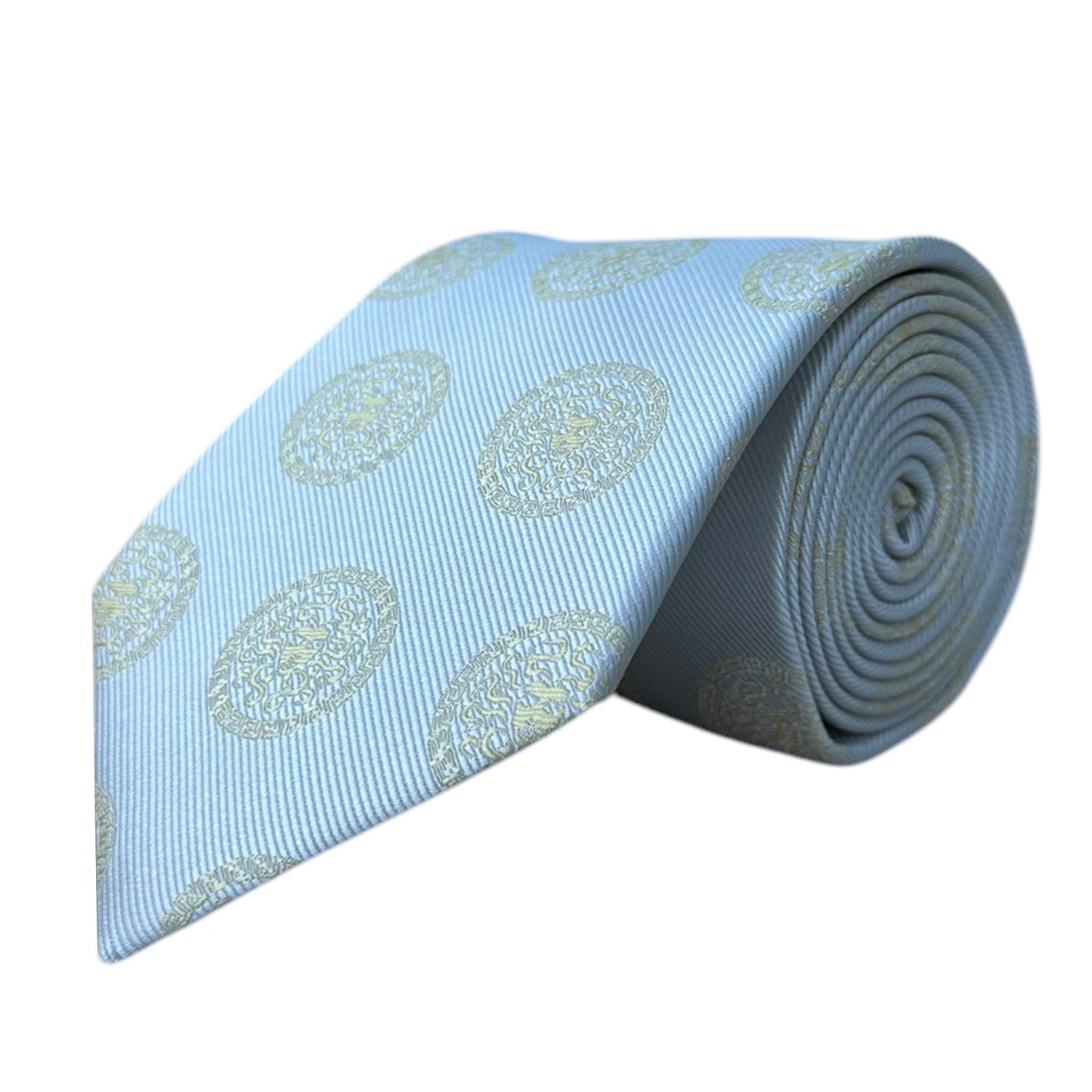 Medusa Tie Grey & Gold