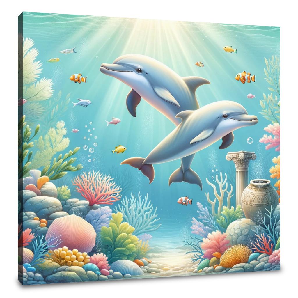 Dolphin Dreamland Canvas