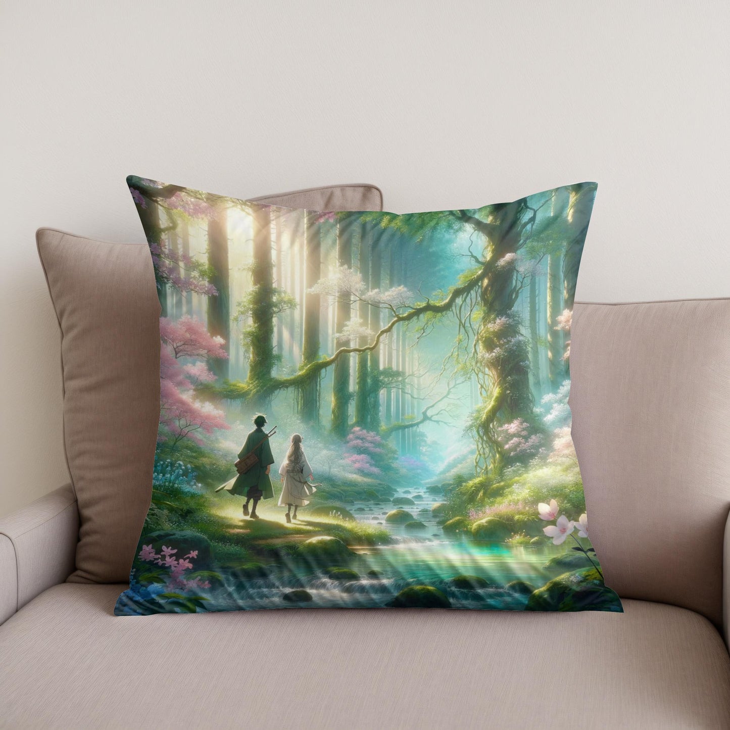 Enchanted Forest Journey Cotton Cushion