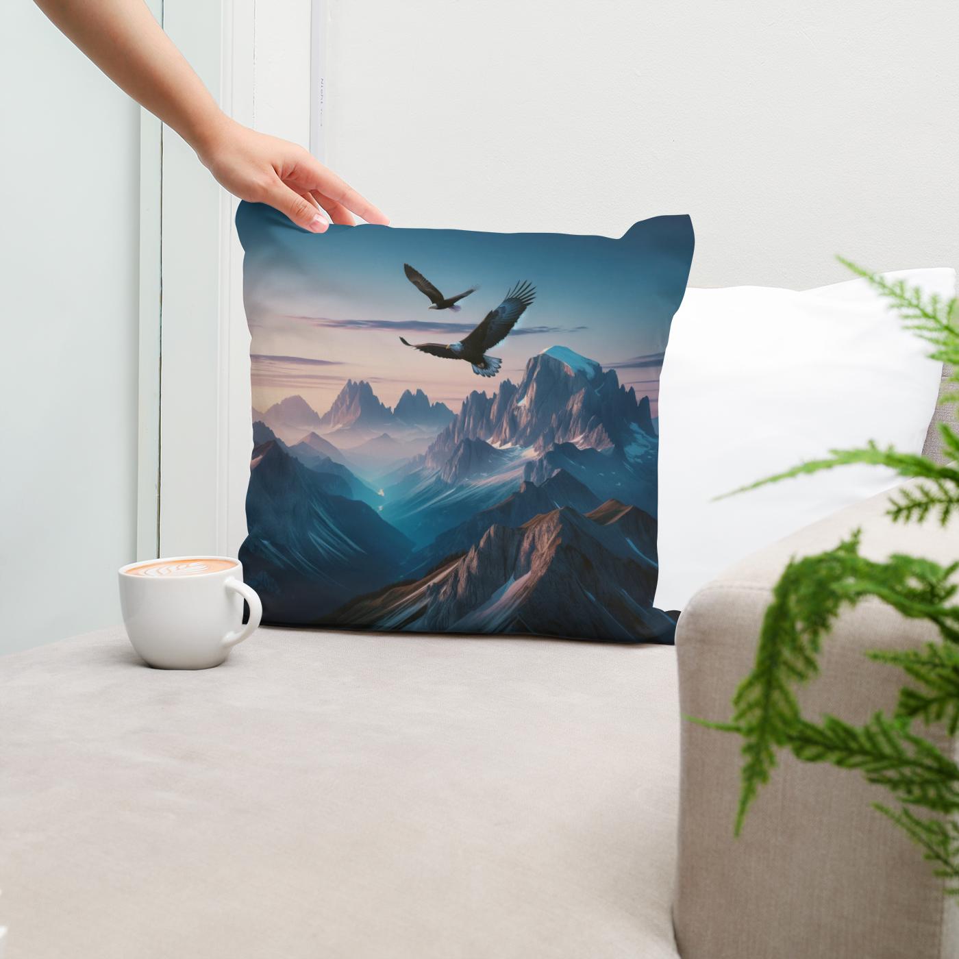 Twilight Summit Cotton Cushion