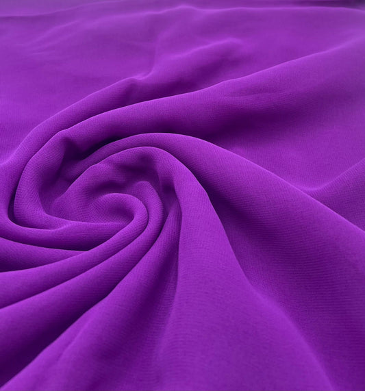 Plain Light Purple Chiffon Sheer Dress Bridal Fabric