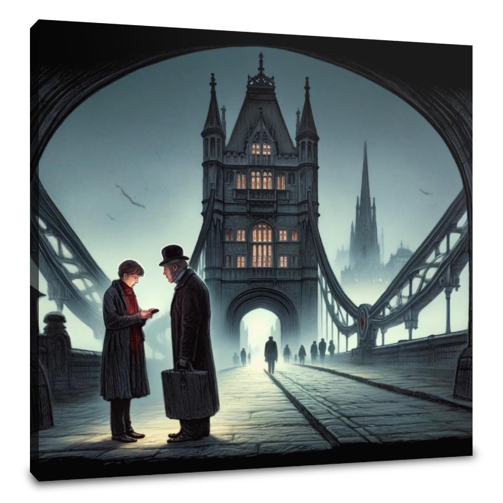 Whispered Secrets on London Bridge Canvas