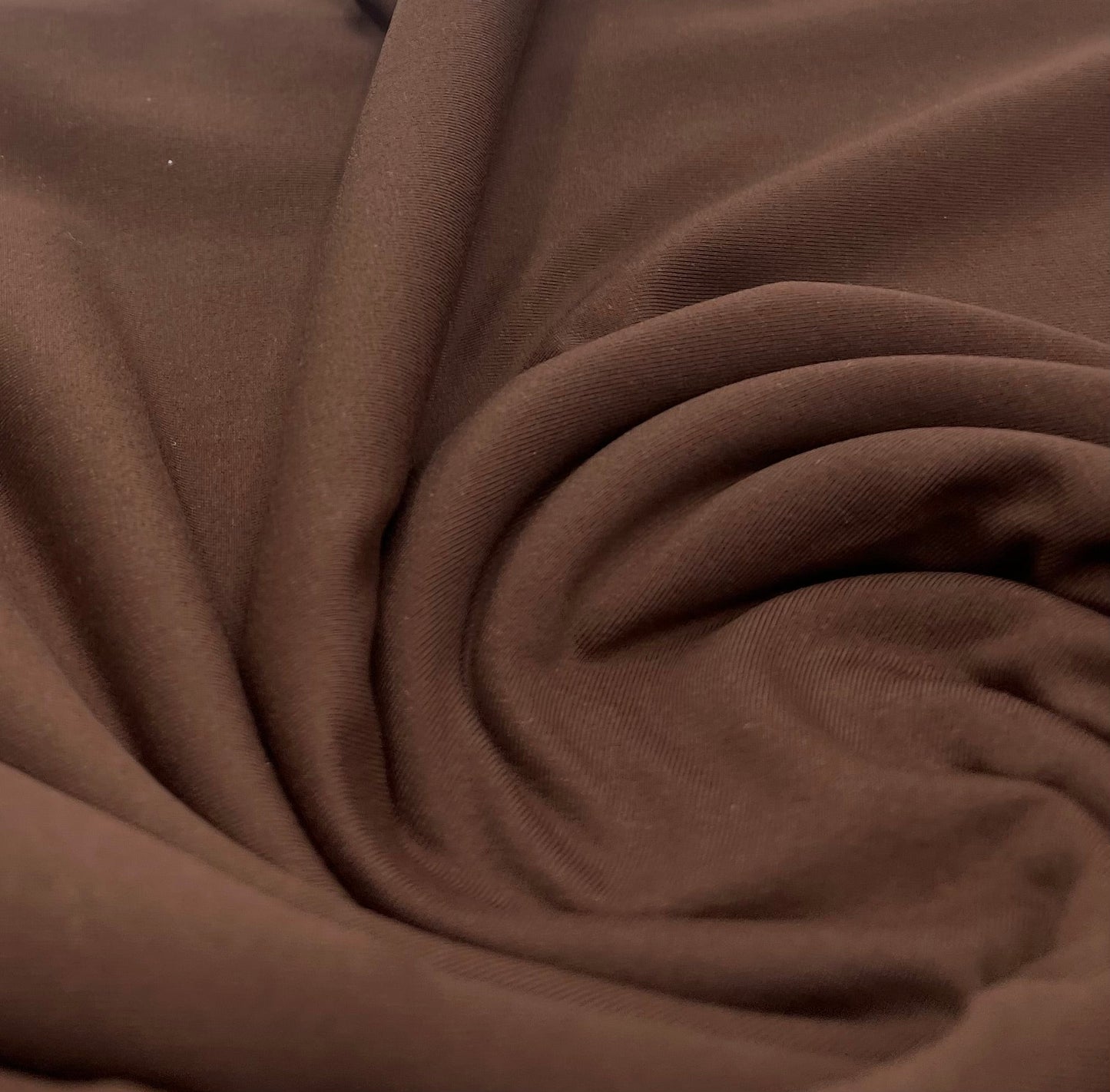 Brown Stretch Jersey 220GSM 4 Way Stretch Fabric