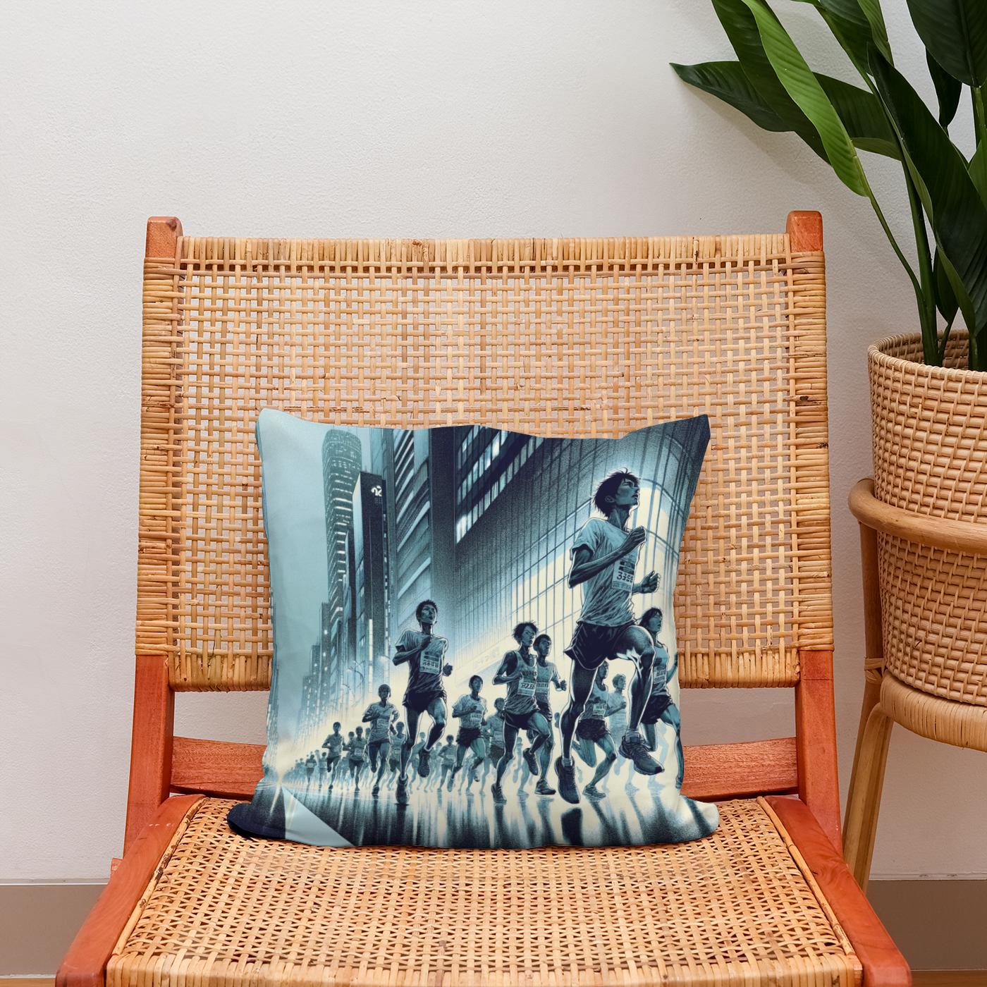 Midnight Marathon Cotton Cushion
